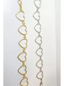 Heart Shape Belt Chain Fashion Decoration - Vàng - Xem 1