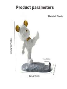 1 Pc Cartoon Bear-Shaped Mobile Phone Holder Decoration, Compatible With Smartphones And Tablets, Suitable For Desk, Bedside, Living Room, Study, Bedroom, Gift Gifts Birthday Graduation - Multicolor - View 7