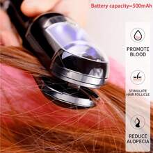 USB Rechargeable Multifunctional Hair Trimmer - Portable Double-Sided Blades For Smooth, Healthy Hair - Easily Removes Split Ends And Damaged Hair - 500mAh Lithium Battery, ABS Body - Available In Multiple Colors, Easy To Clean Work Area - Black - View 5
