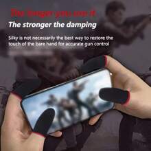 Ultra- Breathable Game Finger Sleeve, Anti-Slip Gamer Finger Caps For Mobile Gaming - Multicolor - View 4