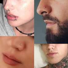 Nose Piercing Kit,Disposable Self Nose Piercing Gun With 2Pcs Nose Rings Studs, At Home Nose Percinging Kit Gun Tools - White - View 8