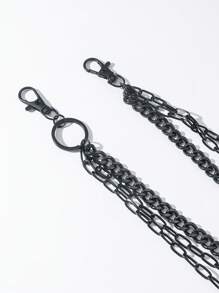 1 件哥特式多链裤链装饰配饰，适合男士，适合派对装夏季、学校秋冬配饰万圣节服装，适合青少年、青年、男士、休闲、户外、运动、度假、毕业礼物、生日、日常穿着 - 褲鏈 - 查看 3