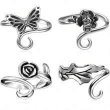 Adjustable Woven Crochet Tension Ring, Silver Color Crochet Ring, For Crochet Knitting, Finger Crochet Ring, Hand Weaving Supplies, Women Crochet Knitting Tools - Multicolor - View 1