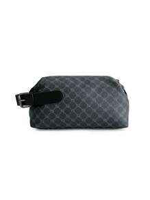 saroxi 男士大容量时尚休闲旅行腕带手拿包，高端时尚手提/腕包，工作方便，适合年轻专业人士和学生，绝佳礼物选择 - 黑色 - 查看 2