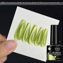 6pcs/Set Cat Eye Magnetic Gel Kit, Polish Uv Gel Enamel Poly Gel With Beautiful Cat Eye Effect Nails - Multicolor - View 7