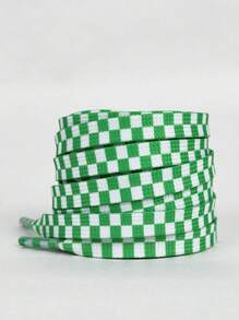 New Fashionable & Versatile Checkered Shoelaces, Comfortable Sporty Replacement Laces - Multicolor - View 9