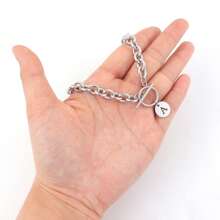 1 chiếc mặt dây chuyền hình trái tim bằng thép không gỉ thời trang, kiểu dáng chữ T, thích hợp cho phụ nữ dự tiệc. - phong cách 4 - Xem 3