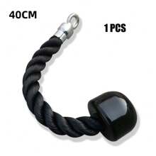 1pc Bicep Triceps Rope Attachment, Lat Pulldown Handle For Lat Pulldown Cable Machine, Shoulder Muscle Training Gym Equipment Gym Accessories - Multicolor - View 1