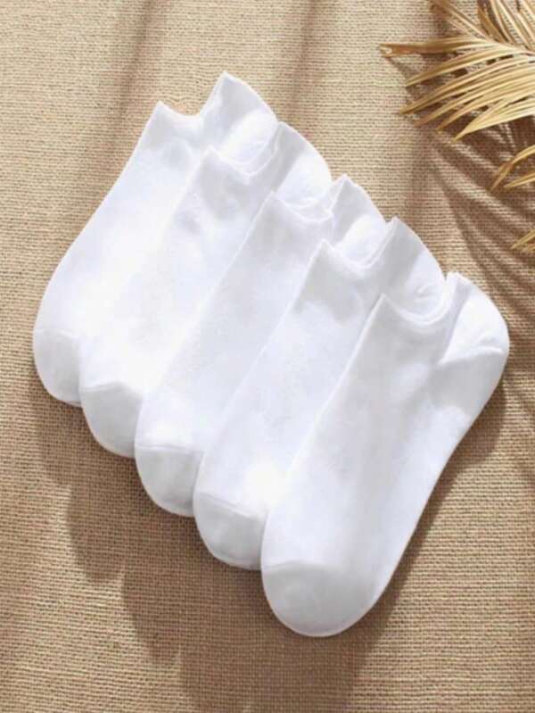 Kit 6 Pares Meias - Cano Curto Masculina Branca Soquete