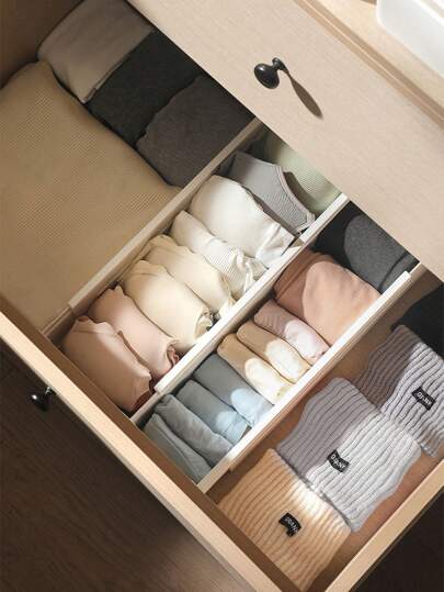 1pc Adjustable Clapboard Drawer Divider Telescopic Partition DIY Durable Storage Organiser Wardrobe Closet Punch-Free Separator