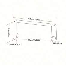 1pc Self-Adhesive Kitchen Paper Towel Holder, Wall-Mounted Paper Towel Rack, Easy To Install, Space-Saving Design - Transparent - View 6