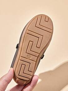 Modne, codzienne, nowe, antypoślizgowe, odporne na zużycie, lekkie mokasyny typu Oxford dla chłopców - Beżowy - Zobacz 6