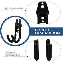 Ganchos de Utilidad para Almacenamiento de Garaje, Organizador de Herramientas de Jardín para Garaje, Ganchos de Montaje en Pared para Utilidades, Organizador de Almacenamiento de Herramientas de Alta Resistencia - F - Ver 3