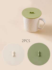 2 Miếng Chống bụi Ly Che phủ , phổ cập Đa chức năng Chống rò rỉ Cúp Che phủ Đối với Tách trà , Tách cà phê , Gốm sứ Cúp , Cốc nước , Màu sắc tùy ý - Nhiều màu - Xem 7