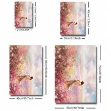 1pc Unframed Colorful Floral Jesus Lamb Of God Canvas Poster Print Shepherd's Care Lost Lamb Christian Art Aesthetic Painting Minimalist Wall Art Picture For Dorm,Apartment,Bedroom,Living Room,Modern Home Decoration - Multicolor - View 5