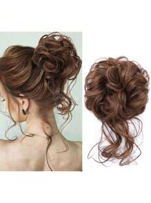 1pc Elegant And Slouchy Hair Bun Ring Female Hair Accessory Suitable For Daily Wear, Outdoor Dressing And DIY Hairstyling For Thick And Wavy Hair Hair Ties Ponytail Holders Hair Elastics Hair Rubber Bands Scrunchies Hair Rope Elastic Hair Tie
