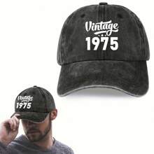 Vintage 30th/40th/50th/60th Birthday Gift, Fashionable Unisex Adjustable Baseball Cap, Best Father's Day Gift For Dad/Grandpa, 1995/1985/1975/1965 Year Cap, Unique Birthday Present