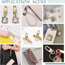 10/20/30pcs Metal Lobster Claw Clasp, Swivel Quick Snap Keychain Hook, Keychain Hook For Keychain Making DIY Crafts Sling Making Accessories For Bag Keychain Connector Jewelry Making