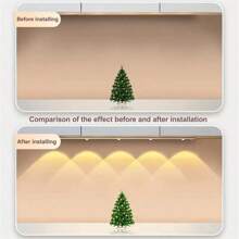 3 Colors Dimmable Led Light USB Rechargeable Motion Sensor Lamp Light For Kitchen And Living Room - trắng - Xem 7