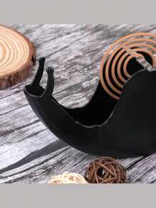 Supporto per spirali antizanzare creativo per uso domestico, bruciatore di incenso a forma di lumaca in materiale ABS ritardante di fiamma, elegante, per esterno, supporto per spirali antizanzare alla citronella per tavolo decorativo, patio, scatola per spirali antizanzare a forma di lumaca ignifuga e antiustione in acciaio inossidabile, supporto universale per spirali antizanzare e incenso di legno di sandalo, piatto raccoglicenere