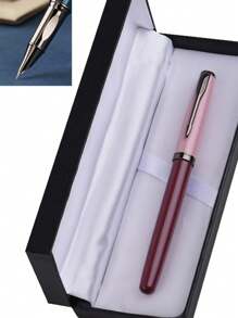 [Tùy chỉnh] 1 chiếc bút máy tùy chỉnh thanh lịch và thời trang có khắc chữ trên thân bút, ngòi bút mảnh 0,5mm hoặc ngòi bút cực mảnh 0,38mm, viết mượt mà, có kẹp túi, hộp mực có thể nạp lại, bao gồm 1 hộp quà tặng, 30 hộp mực nạp lại (đường kính 3,4mm), lý tưởng để viết hàng ngày, viết thư pháp, ký tên, quà tặng cho Ngày lễ tình nhân, Giáng sinh, Ngày của cha, Ngày nhà giáo, Lễ tạ ơn, quà tặng cá nhân hóa Trở lại trường học - nhiều màu - Xem 27