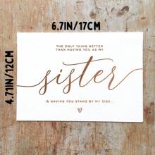 Will You Be My Bridesmaid Card, Bridesmaid Proposal Card, Be My Maid Of Honor, Bridesmaid Card, Bridesmaid Proposal, Funny Bridesmaid Card Including Envelope - Multicolor - View 8