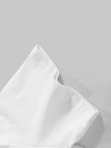 Men's White Round Neck Short Sleeve T-Shirt & Black Sports Shorts Set, Fashionable Cross Print, Casual Daily/Commuting/Sports Wear