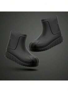 Women's Adult Galoshes Waterproof Rain Boot Low Shaft 33 To 40 Scaleno - 黑色 - 查看 2