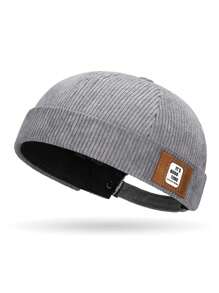 1 件字母印花灯芯绒棒球帽，休闲街头摩托车风格，百搭帽子，男士理想礼物男士遮阳帽夏季帽子，适合徒步旅行和钓鱼等夏季户外活动