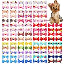 With Rubber Band Puppy Bows Handmade Movable Pet Bowknot For Dogs Pet Dog Hair Accessories Pet Supplies
