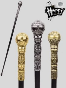 1 cây gậy kim loại tròn họa tiết cung điện nhiều màu, họa tiết hoa văn Paisley, vương trượng cổ điển, hai đoạn, có thể tháo rời, gậy kim loại cũ, thời trang và thanh lịch, gậy quý ông Anh cao cấp, thích hợp làm quà tặng ngày lễ hàng ngày và biểu diễn hóa trang Halloween, phụ kiện Halloween cho ngày tựu trường - Nhiều màu - Xem 4