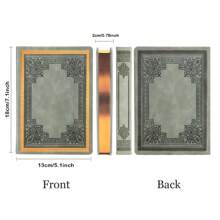 256-Page Lined Notebook,100gsm Paper Thick Diary Journal,Vintage Style PU Leather Hard Cover Notebook With Elastic Band,B6 Size 5.1" X 7.1",School Supplies,Back To School - B6 - View 2