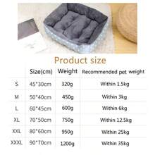 Large Dog Bed Warm Bed For Cats Sofa Dog House Thicken Cat Mat Breathable Basket For Dog Supplies - Black - View 7
