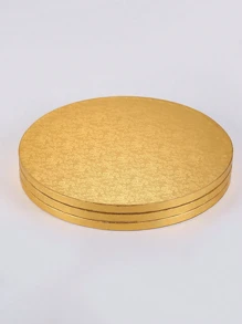 1 件加厚蛋糕板，金色蛋糕板 12 英寸圆形，食品级纸板蛋糕圆形蛋糕底座，防水防油蛋糕板，适用于蛋糕 DIY、甜点和工艺品展示 - 彩色 - 查看 9
