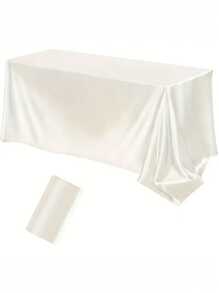 1PC Luxury Satin Tablecloth Glittering Rectangular Fabrics Of Various Colors Perfect For Weddings, Ceremonies, Festivals And Birthday Parties Multifunctional Dining Table Layout | Elegant Tablecloth | Tablecloth