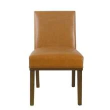Kolbe Dining Chair Carmel Faux Leather - HomePop - 1 - View 1