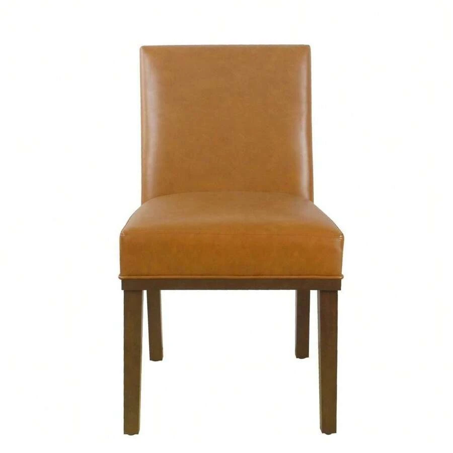 Kolbe Dining Chair Carmel Faux Leather - HomePop - 1 - View 1