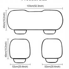 1件/2件/3件装亚麻汽车座椅套，汽车座椅垫保护套，附详细安装视频，舒适透气，时尚耐用，四季通用，适用于轿车、SUV、卡车 - 後排 - 查看 7