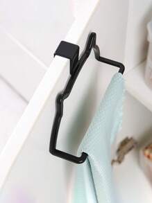 1 cái [Móc treo khăn hình mèo con một thanh] Móc treo khăn hình mèo con đáng yêu Không cần khoan Móc treo cửa sau thanh đơn Giá để đồ nhà tắm Giá treo khăn bằng nhựa cho đồ dùng nhà bếp - Nhiều màu - Xem 6