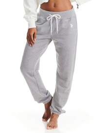 U.S. Polo Assn. Womens Sweatpants Joggers, French Terry Lounge Pants For Women - 希瑟.格雷 - 查看 1