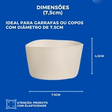 Bottle Protector Silicone Base Accessory To Protect Bottle - Cam 8cm - Xem 7