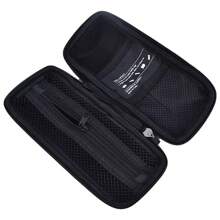 1pc Mountain Bike Bicycle Water Bottle Cage Zipper Hard Shell Bag Tool Canister Large Capacity Portable Storage Box - Black - View 5