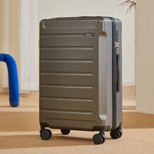 New Multifunctional Travel Suitcase 20" & 24" Large Capacity Coded Lock Leather Trolley Luggage Box, Essential For Men Traveling - Silver - View 3