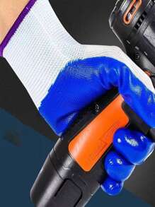 10 Pairs Work Gloves - White Safety Work Gloves For Repair, Construction, Industrial, Warehouse, Gardening, BBQ, And Other Uses, For Men And Women - Multicolor - View 6