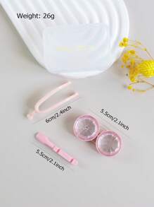 eyekan 1-Piece Set With 6 Compartments: Y2K Style Sweet & Cool Butterfly Print Contact Lens Storage Case Eye Contacts Contact Lenses For Eyes Colored Contacts Makeup