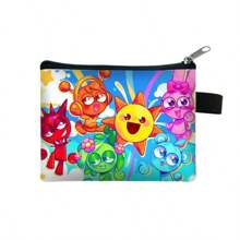 Sprunki Rhythm Box Music Game Mini Bag, A Small Bag That Can Be Used When Fishing,A Bag Used To Hold Small Items Such As Fish Hooks And Baitmultifunctional Card Bag, Wallet With Pocket, Cartoon Cute Small Bag Storage Bag. Essential Wallet For Easter And St. Patrick's Day Events - Multicolor - View 5