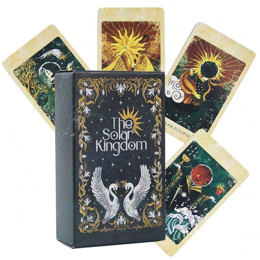 Solar Kingdom Tarot - 78pcs Vintage Tarot Cards Fortune Telling Game
