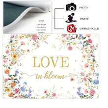 Pink Floral Wedding Shower Party Decoration Backdrop For Wedding Portrait Photography Scene Decoration Banner Vinyl