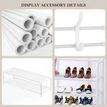 OYAJIA ‌✨ 2025 Ultimate Space-Saving Hallway Organiser | 5-Tier Heavy-Duty Shoe Rack + 8 Anti-Slip Hooks | Stylish Entryway Tree Clothes Rack For British Homes – Instant Assembly, Multi-Room Storage & Perfect Housewarming Gift! ‌ - White - View 9