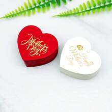 100PCS Heart Shaped Bronzing Labels With "Happy Mother's Day" Lettering For Mother's Day, Party Favors & Gift Box Decor - Multicolor - View 11
